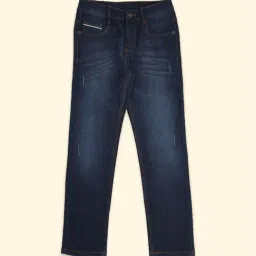 Pantaloons Junior Blue Tapered Fit Jeans-picture-34