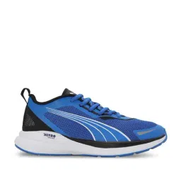 Puma Kids Kruz NITRO Ultra Blue & White Running Shoes-image-61