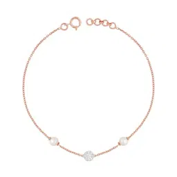 malabar gold and diamonds Malabar Gold & Diamonds 18k Rose Diamond Chain Bracelet-picture-30