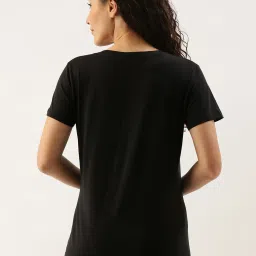 Kryptic Black & Pink Printed Cotton T-Shirt - Pack of 2 image 3