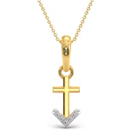Candere by Kalyan Jewellers BIS Hallmark 18K Yellow Gold and Certified Diamond Pendant-picture-25
