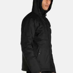 Puma Black Regular Fit Hooded Jacket image 4