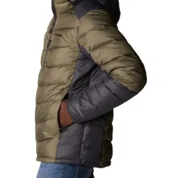 Columbia Men Olive & Grey Labyrinth Loop Hooded Jacket image 3