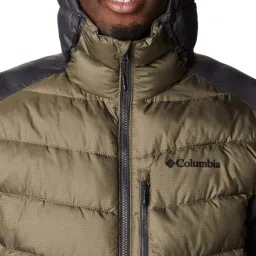 Columbia Men Olive & Grey Labyrinth Loop Hooded Jacket image 4