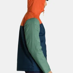 Puma Brown Regular Fit Colour Block Hooded Jacket image 4