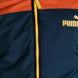 Puma Brown Regular Fit Colour Block Hooded Jacket image 5