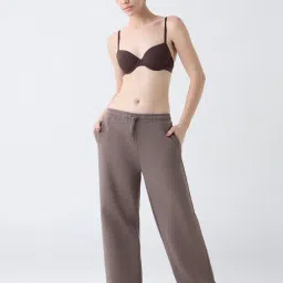 Wunderlove by Westside Brown Self-Striped Underwired Bra image 3