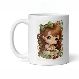 Mr UVD White & Brown Cartoon Characters Printed Ceramic Mug-picture-13