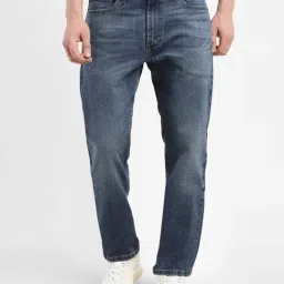 Levi's 513 Blue Cotton Straight Fit Jeans-image-28