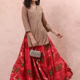 Rangriti Beige Embellished Tunic image 5