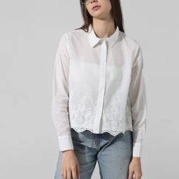 Only White Cotton Regular Fit Shirt-picture-10