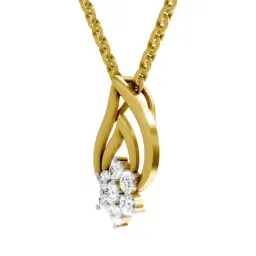 SPARQ Lab Grown Diamond 925 Sterling Silver Yellow Gold Necklace for Women image 4