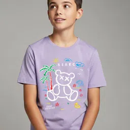 LONDON STREETS Boys Graphic Printed Round Neck Cotton Tshirt-image-19