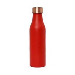 INTERNATIONAL GIFT Red Single Copper Solid Water Bottle image 1