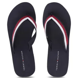Tommy Hilfiger Women's Navy & Red Wedge Flip Flops-picture-35