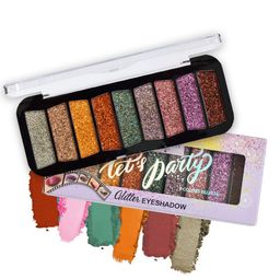 Adbeni 9 Color Glitter Eyeshadow Palette - Shade - 01-picture-13