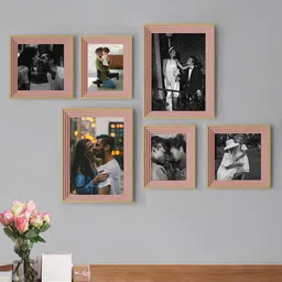 Art Street Peach 6 Pieces Gusto Wall Photo Frames image 1
