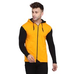BEYOU FASHION Men Hooded Pockets Slim Fit T-shirt-picture-49