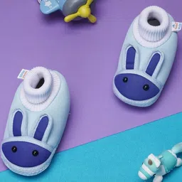 NESKA MODA 6 To 12 Months Infants Cute Soft Cotton Pre-Walker Rabbit Face Booties-picture-20
