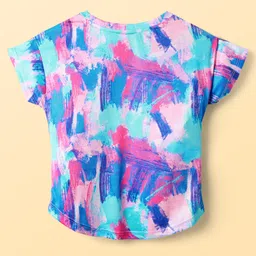 Pine Active Knit Half Sleeves Printed T-Shirt - Blue image 2