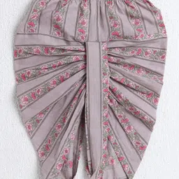 The Magic Wand Cotton Woven Full Sleeves Floral Motif Printed Kurta & Dhoti Set - Pink image 4
