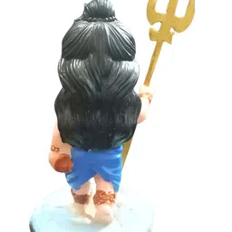 MISS PEACH Blue BabyShiv ji With Trishul Murti Religious Idol Showpiece image 4