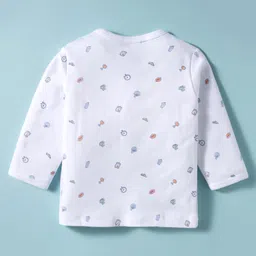 Zero Interlock Knit Full Sleeves Printed Jhablas Pack of 3 - White image 5