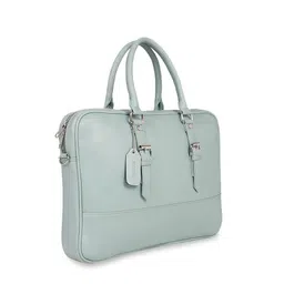 Toteteca Unisex Green Solid Laptop Bag image 2