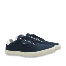Woodland Men's Navy Casual Sneakers image 3