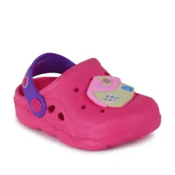 Passion Petals Kids Pink Back Strap Clogs-picture-13