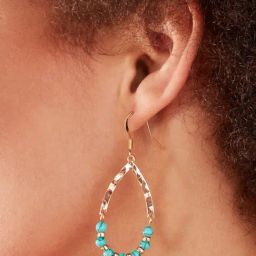 Accessorize London Beaded Teardrop Dangler Earrings-picture-33