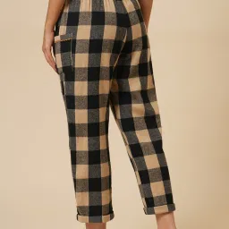Chemistry Black Cotton Checks Pyjama image 2