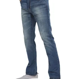 Octave Blue Cotton Regular Fit Jeans image 3