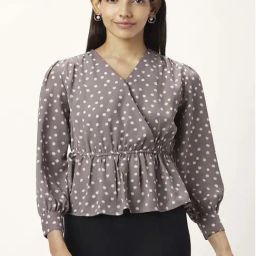 Annabelle by Pantaloons Grey Comfort Fit Top-picture-46