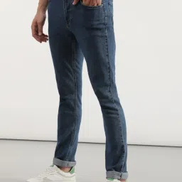Lee Indigo Blue Cotton Skinny Fit Jeans image 3