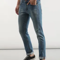 Lee Light Blue Cotton Slim Fit Jeans image 3
