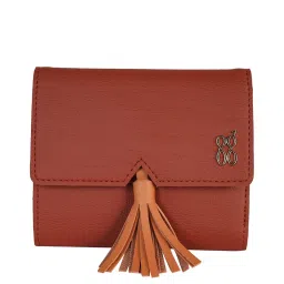 GG By Baggit Tan Solid Tri-fold Wallet for Women image 1