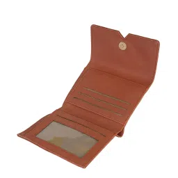 GG By Baggit Tan Solid Tri-fold Wallet for Women image 4