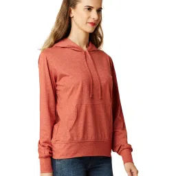Miss Chase Red Textured Hoodie image 3