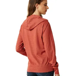 Miss Chase Red Textured Hoodie image 2