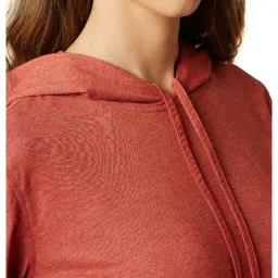 Miss Chase Red Textured Hoodie image 4