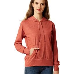 Miss Chase Red Textured Hoodie image 1