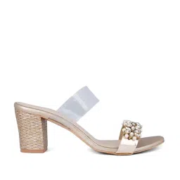 Signature Sole Women's Golden Ethnic Sandals image 2