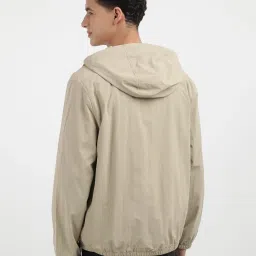 Calvin Klein Khaki Regular Fit Hooded Jacket image 2