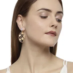 Zaveri Pearls Rose Gold Alloy Dangler Earrings - Set of 4 image 2
