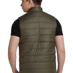 Park Avenue Green Regular Fit Quilted Jacket image 2