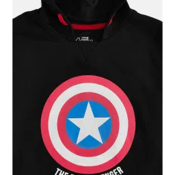 Pantaloons Junior Black Printed Full Sleeves Sweatshirt image 3