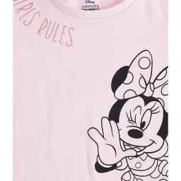 Pantaloons Junior Light Pink Graphic Print T-Shirt image 3