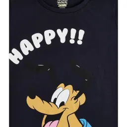 Pantaloons Junior Navy Printed T-Shirt image 3