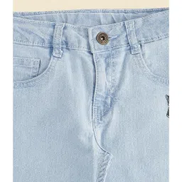 Pantaloons Junior Light Blue Printed Shorts image 3